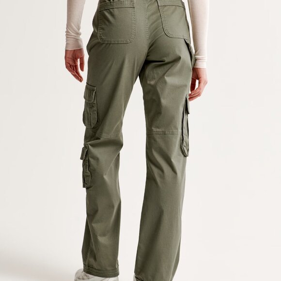 Abercrombie Relaxed Cargo Pant - Olive - Picture 5 of 9